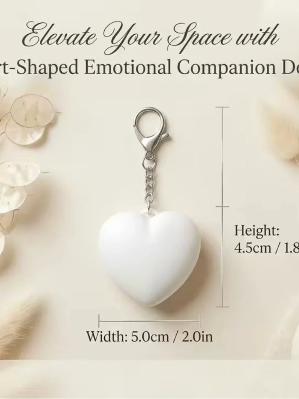 Heart-Shaped LED Purse light- White Glow *NWT